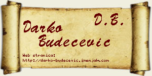 Darko Budečević vizit kartica